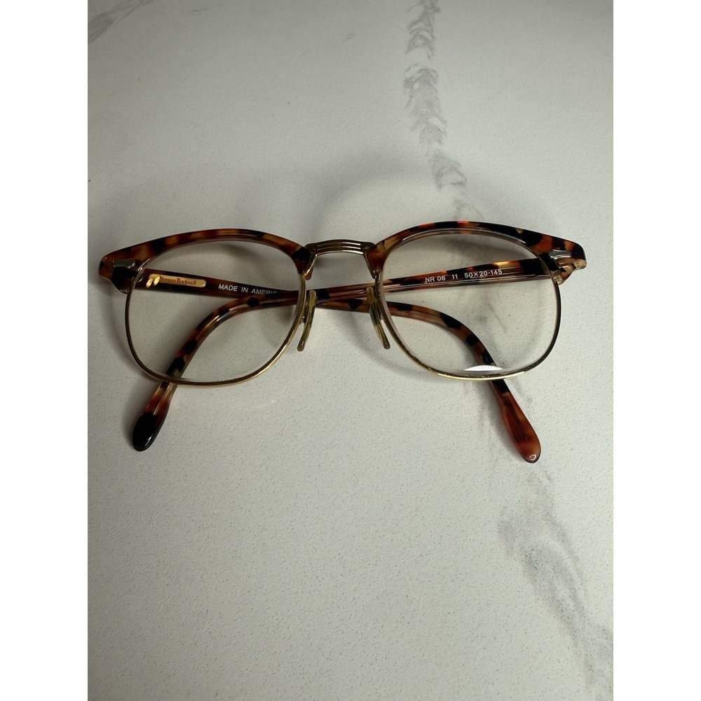 Norman Rockwell Tortoise Shell Eyeglasses Frame Model NR 06 11 50-20-145 Vintage